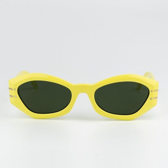 SALE! NEW Dior DIORSIGNATURE B1U 66C0 Shiny Yellow Green Women Sunglasses main image 7